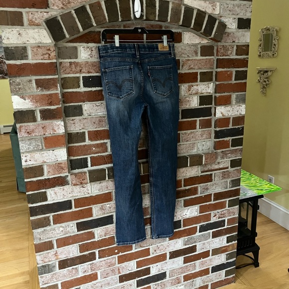 LEVIS Dark Blue Perfect Waist 525 Straight Leg Jeans size 10 - Picture 7 of 11